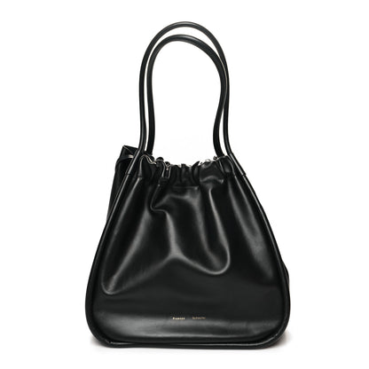 Proenza Schouler Calfskin XL Ruched Tote Black 3 of 15