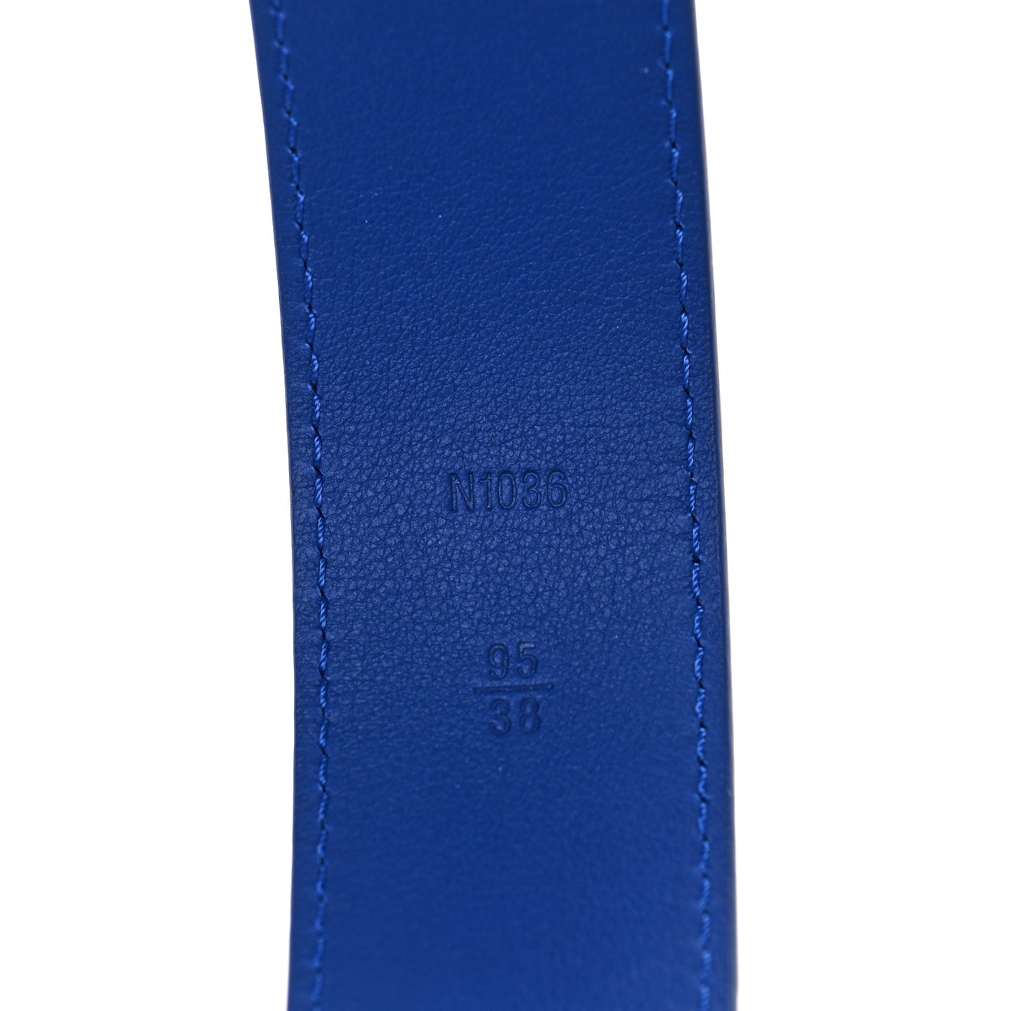 Ostrich 40MM Belt 95 38 Blue