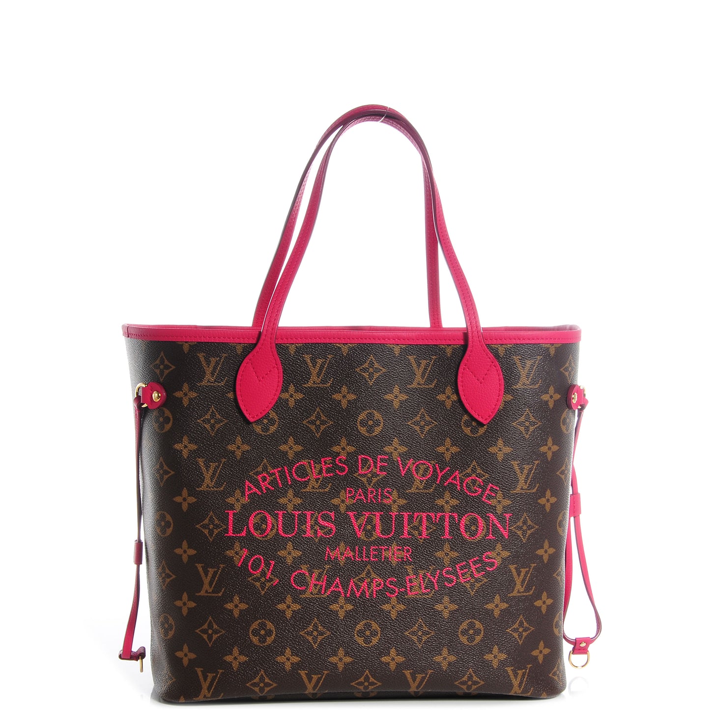 Monogram Articles de Voyage Ikat Neverfull MM Rose Indien