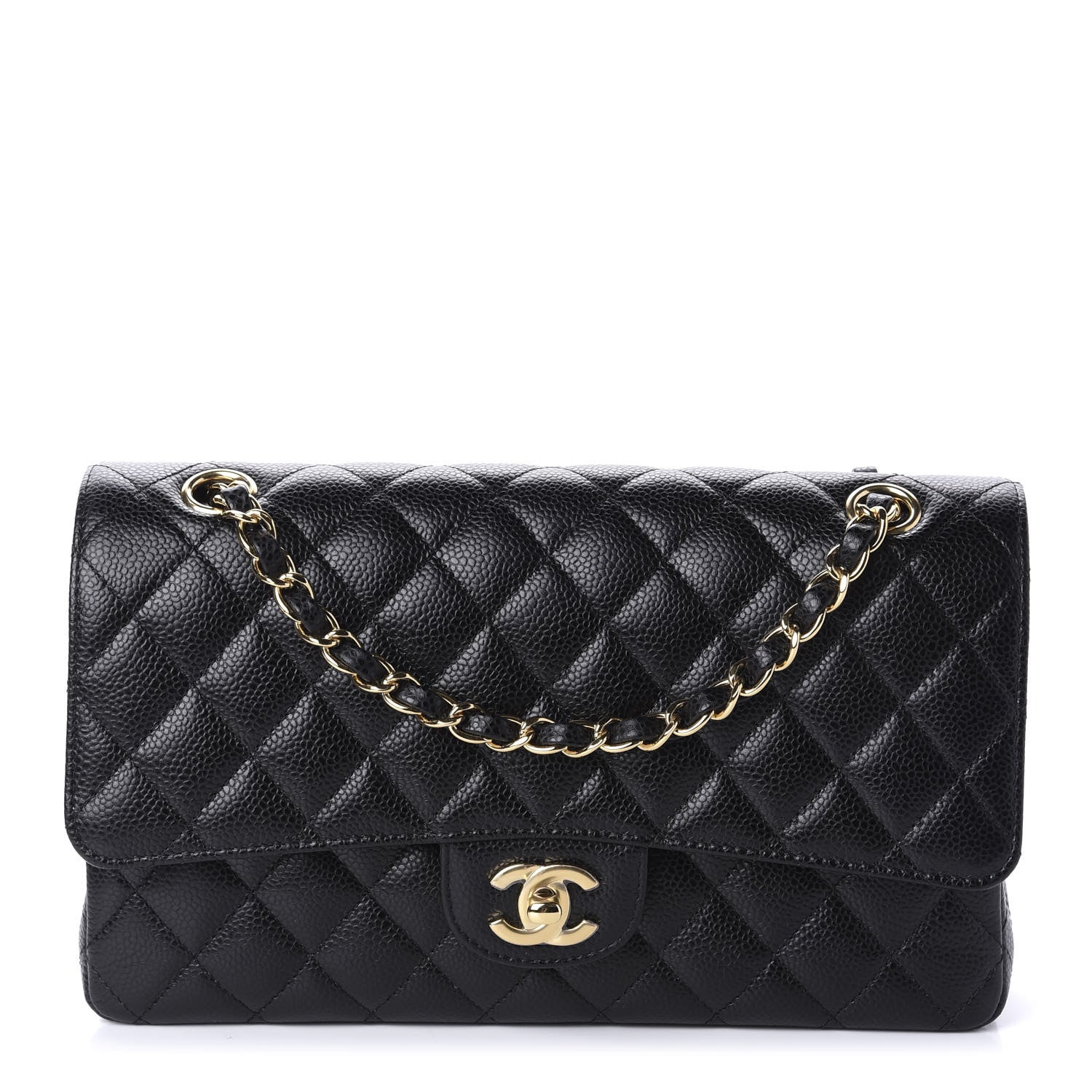 Chanel Caviar Quilted Medium Double Flap Black 1 of 11