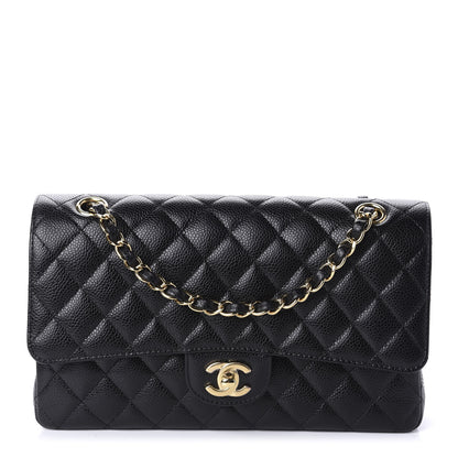 Chanel Caviar Quilted Medium Double Flap Black 1 of 11