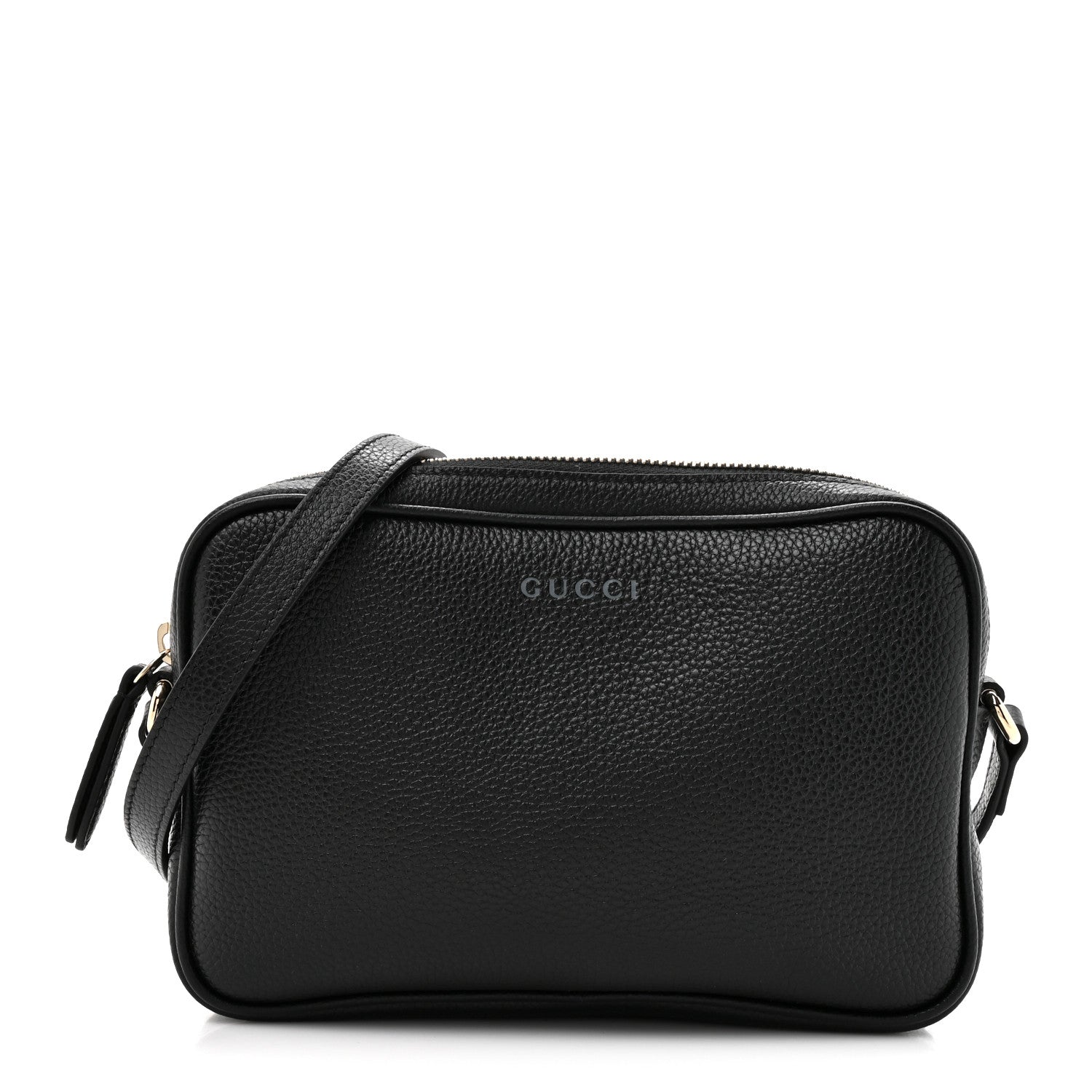 Gucci Pebbled Calfskin Shoulder Bag  Black 1 of 10