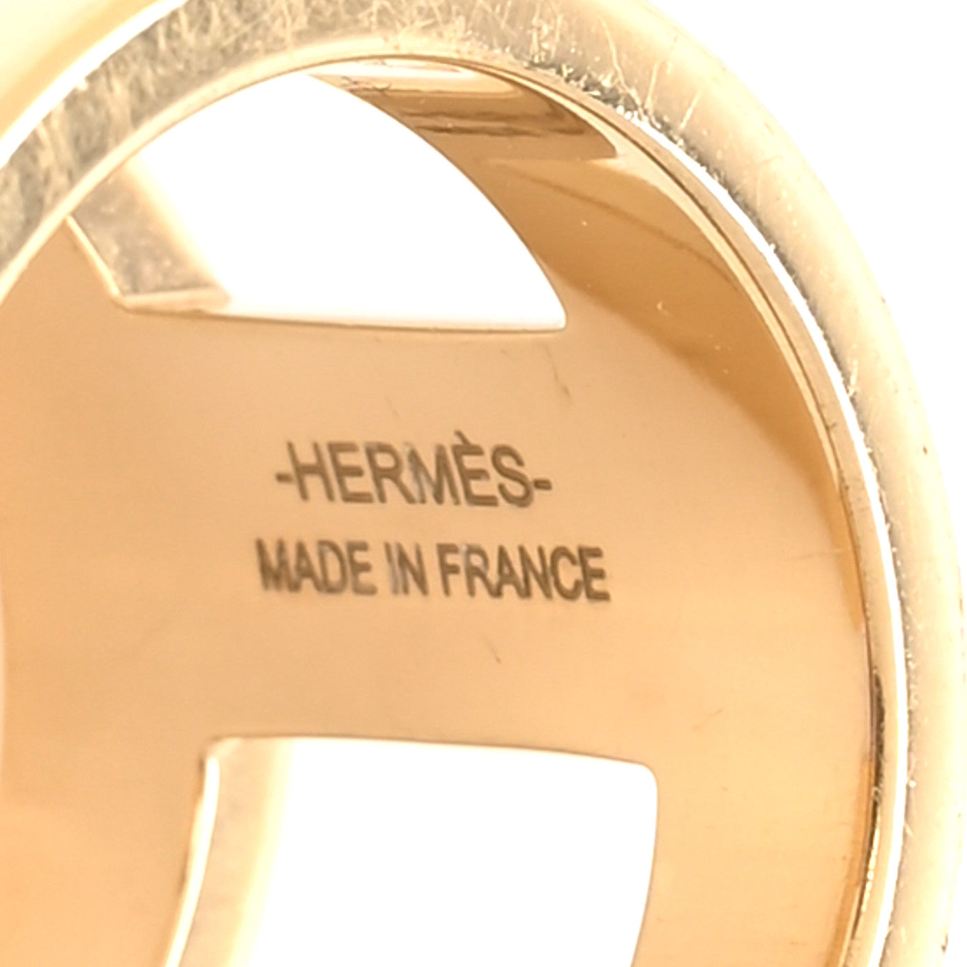 Permabrass H Perle Scarf Ring Rouge