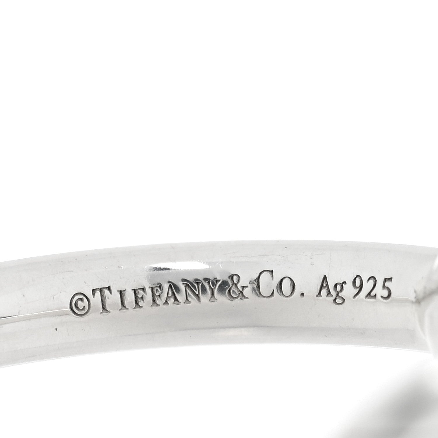 Tiffany Sterling Silver Infinity Ring 49 4.75 4 of 5