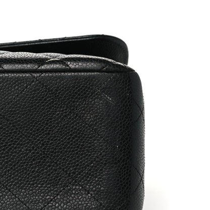 Chanel Caviar Quilted Jumbo Double Flap Black 11 of 15