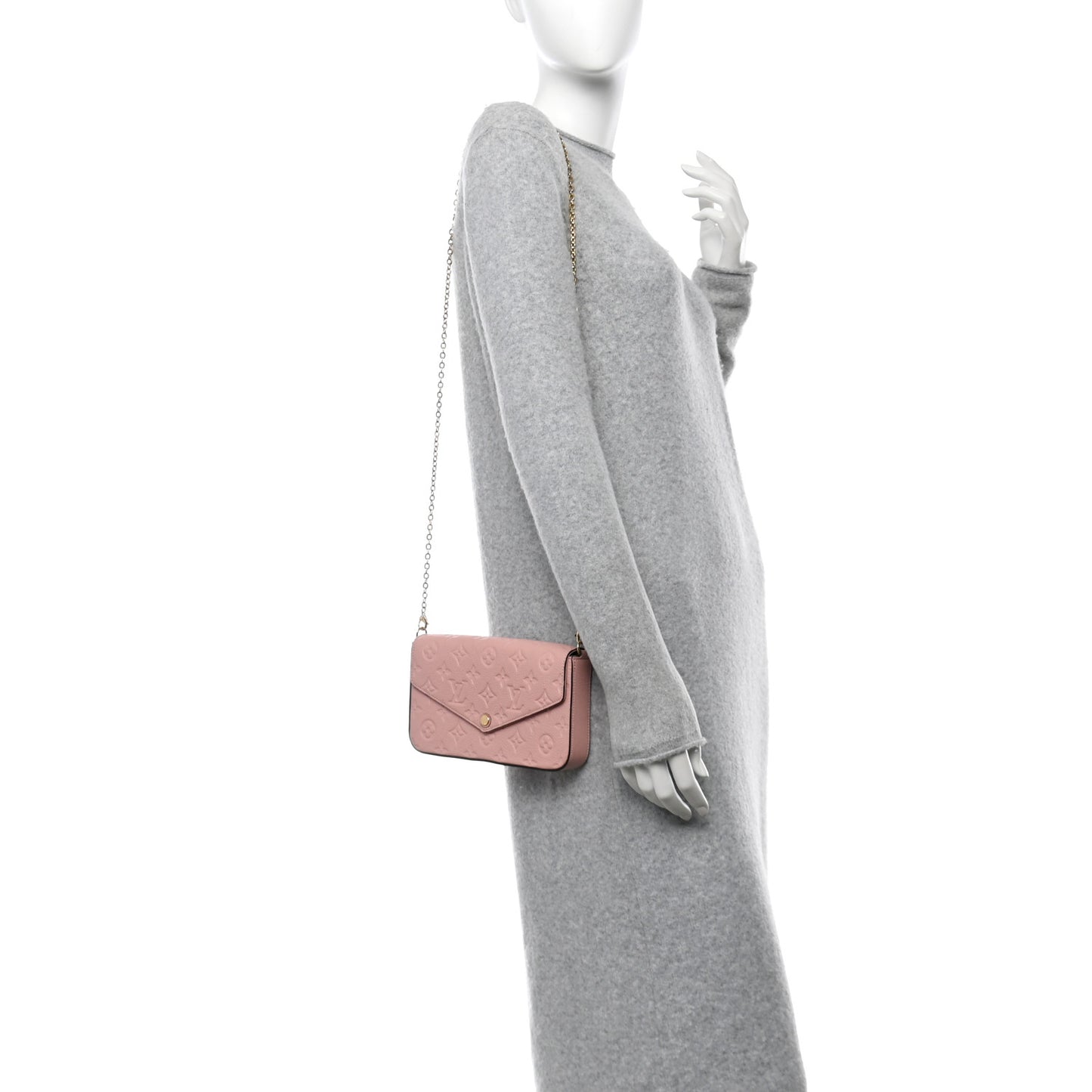 Empreinte Pochette Felicie Chain Wallet Rose Poudre
