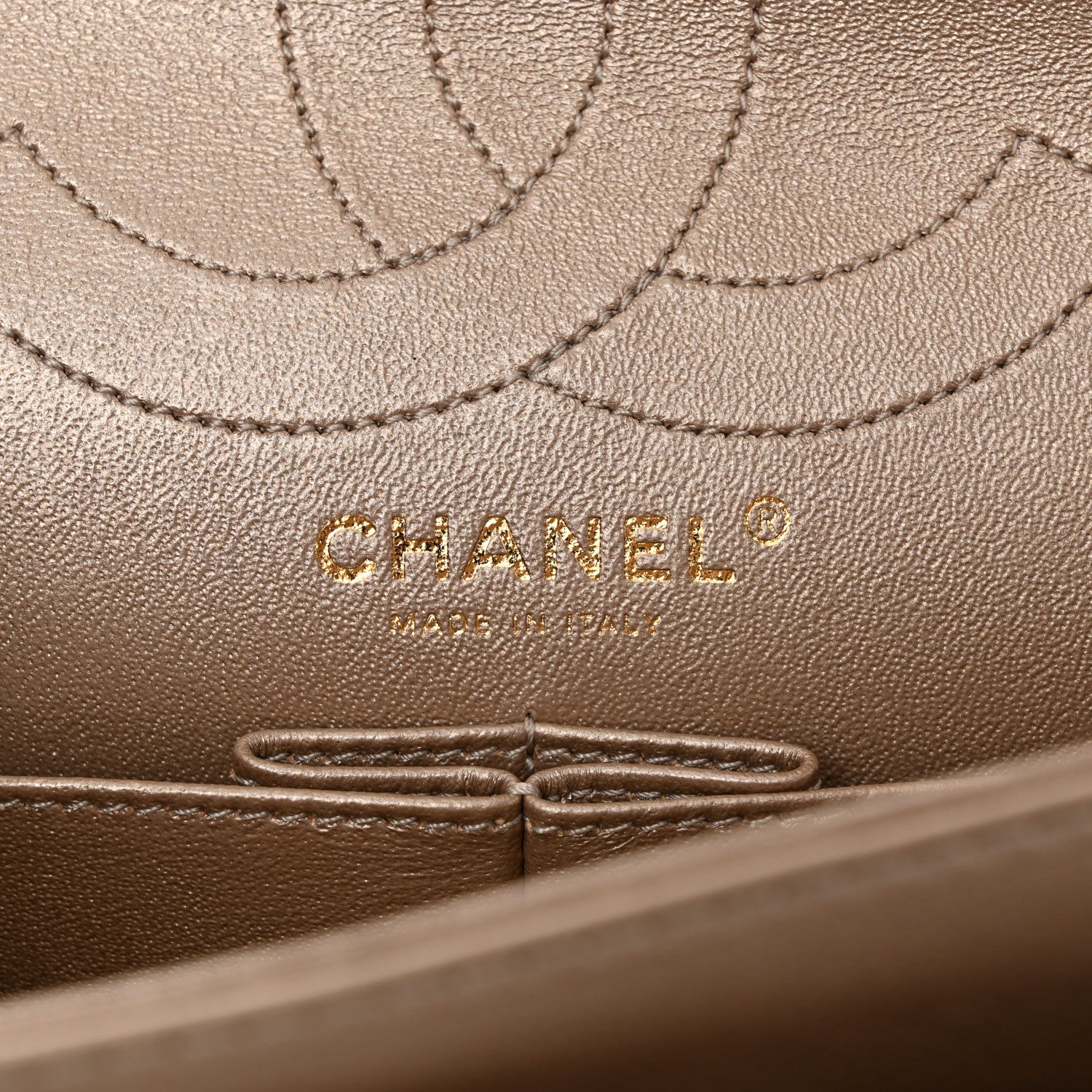 Chanel Metallic Calfskin Quilted 2.55 Reissue 226 Flap Dark Gold 6 of 12