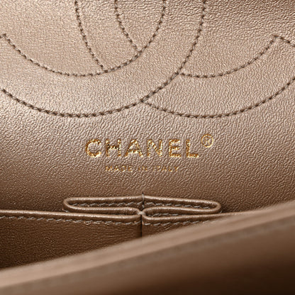 Chanel Metallic Calfskin Quilted 2.55 Reissue 226 Flap Dark Gold 6 of 12