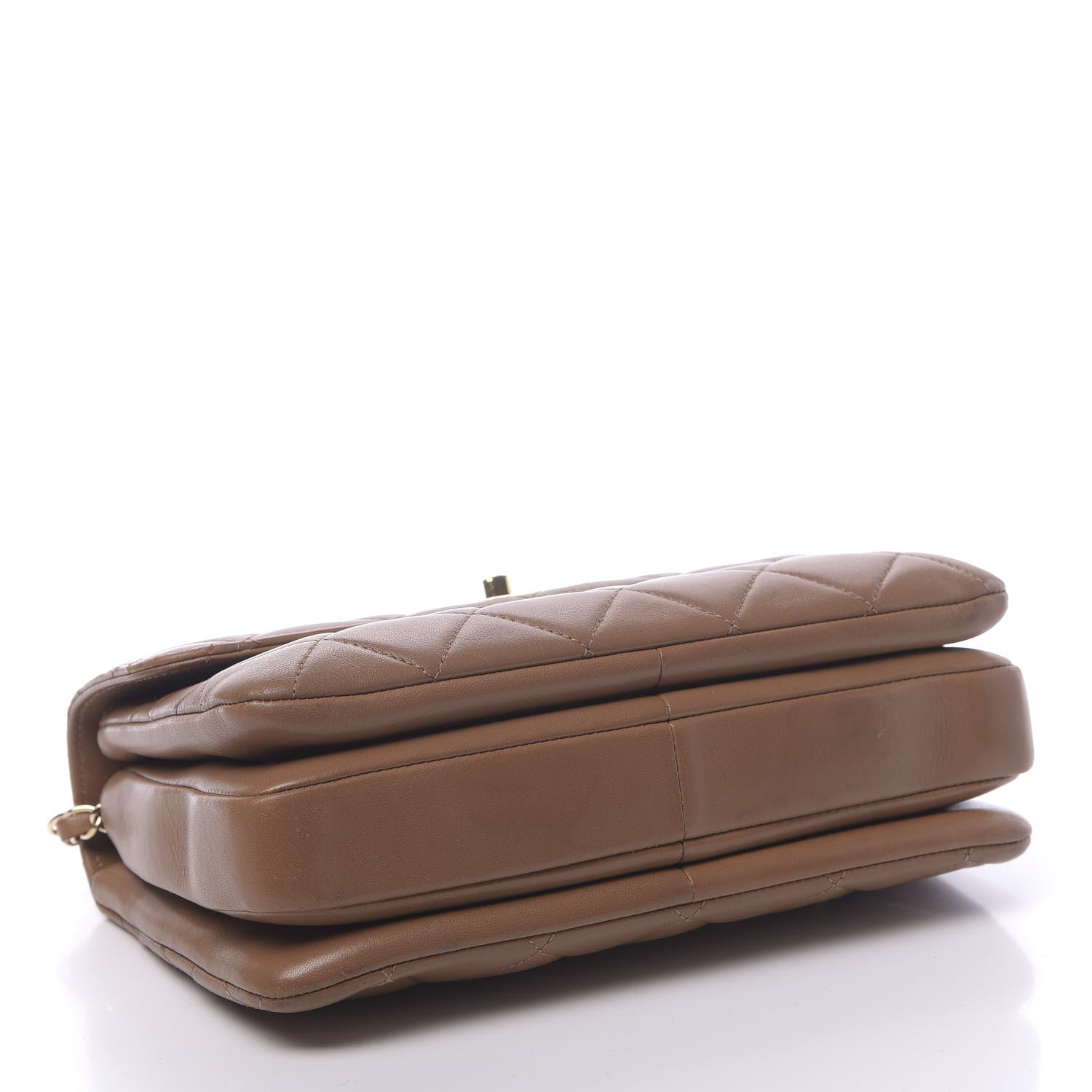 Chanel Lambskin Quilted Small Trendy CC Flap Dual Handle Bag Camel 4 of 13