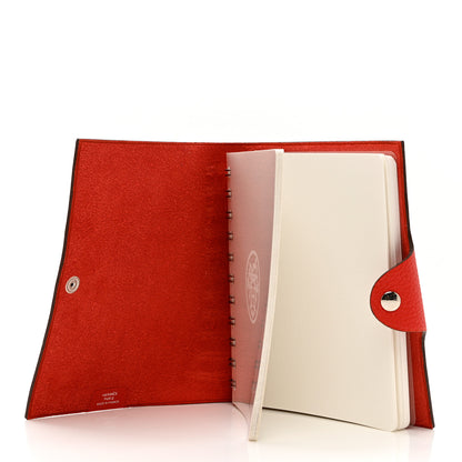 Hermes Togo Ulysse PM Notebook Rouge Garance 5 of 7