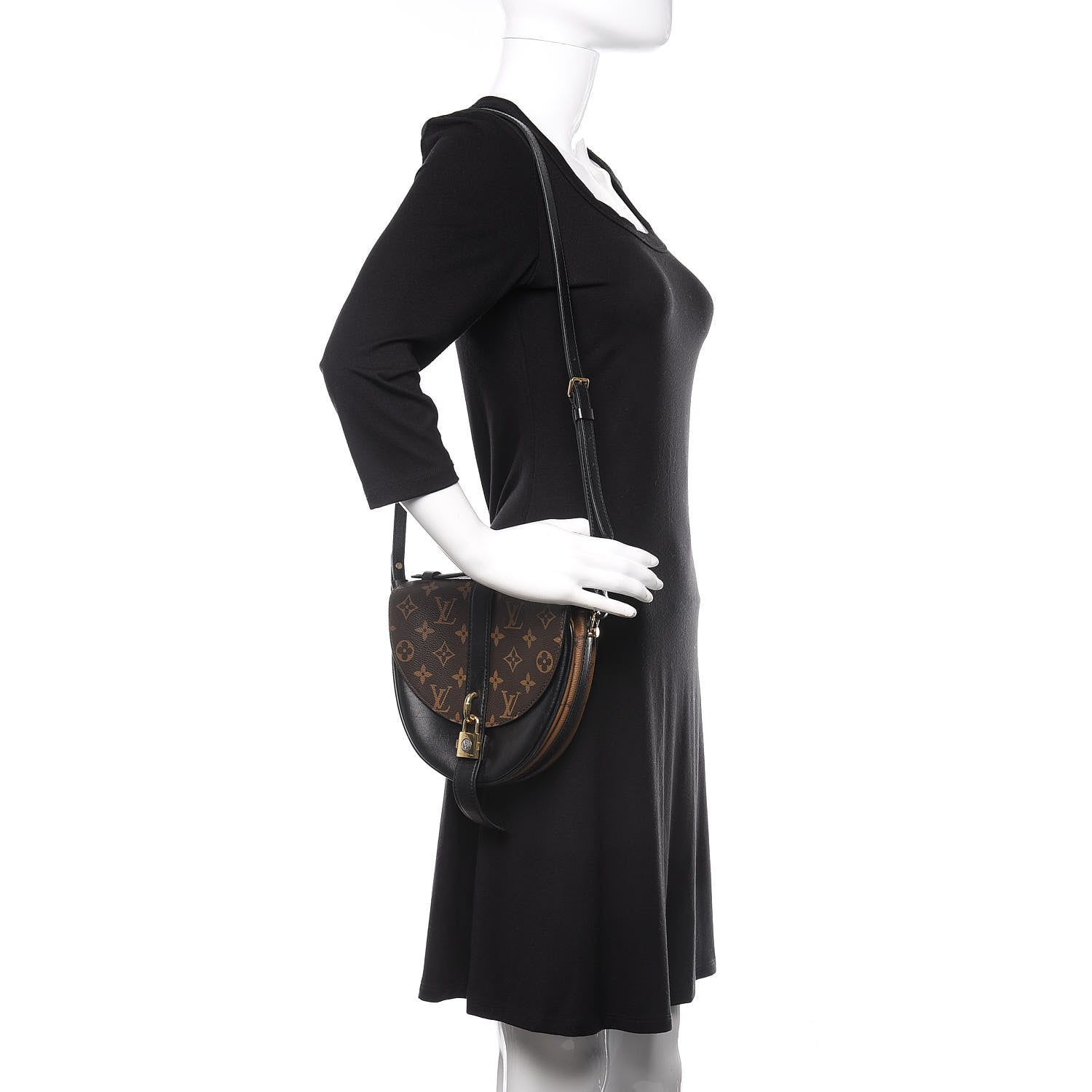 Louis Vuitton Reverse Monogram Chantilly Lock Black 2 of 9