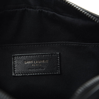 Saint Laurent Calfskin Matelasse Monogram Lou Camera Bag Black 8 of 9