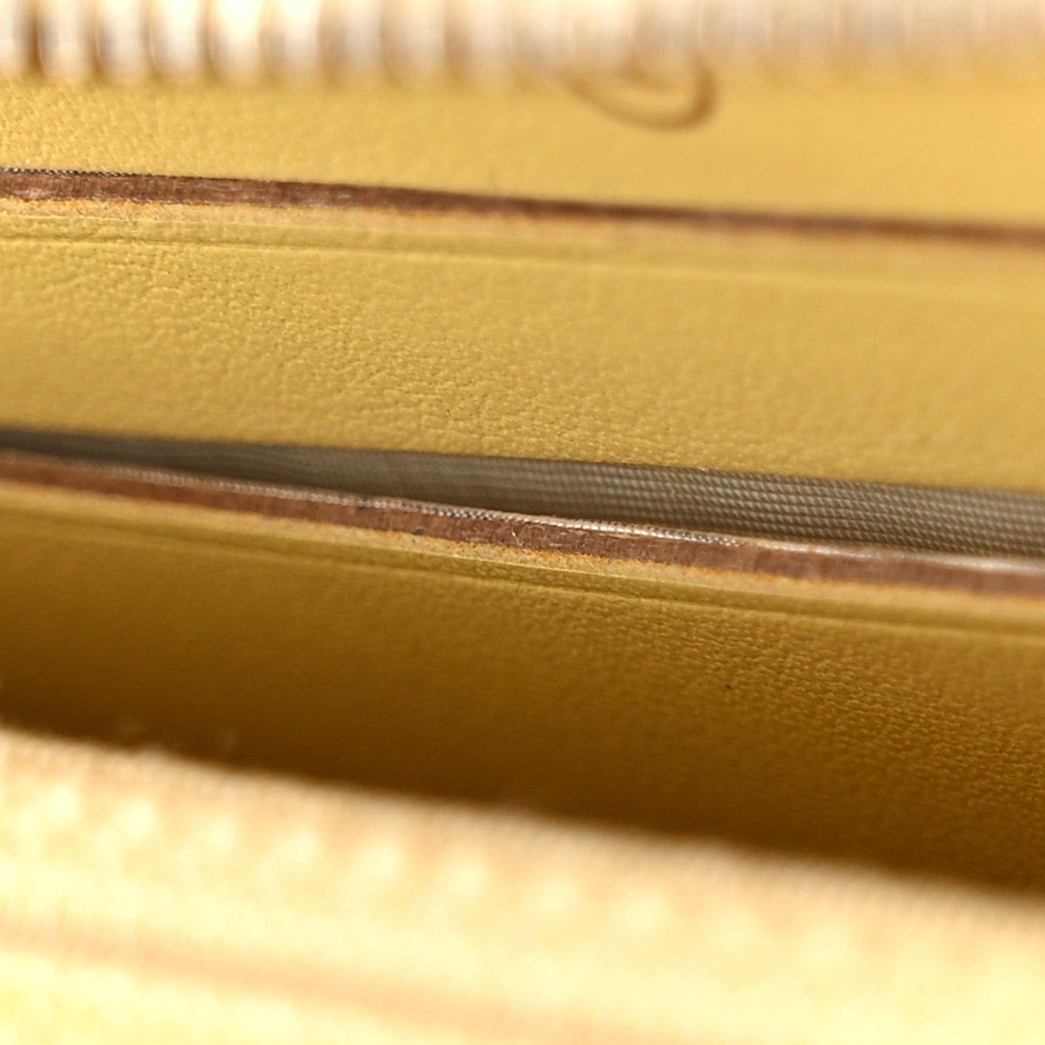 Chanel Iridescent Caviar Quilted Medium Zip Around Wallet Yellow 9 of 13