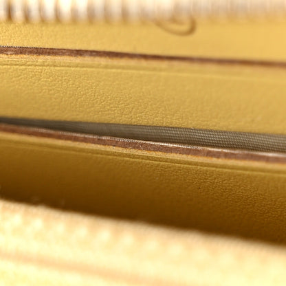 Chanel Iridescent Caviar Quilted Medium Zip Around Wallet Yellow 9 of 13