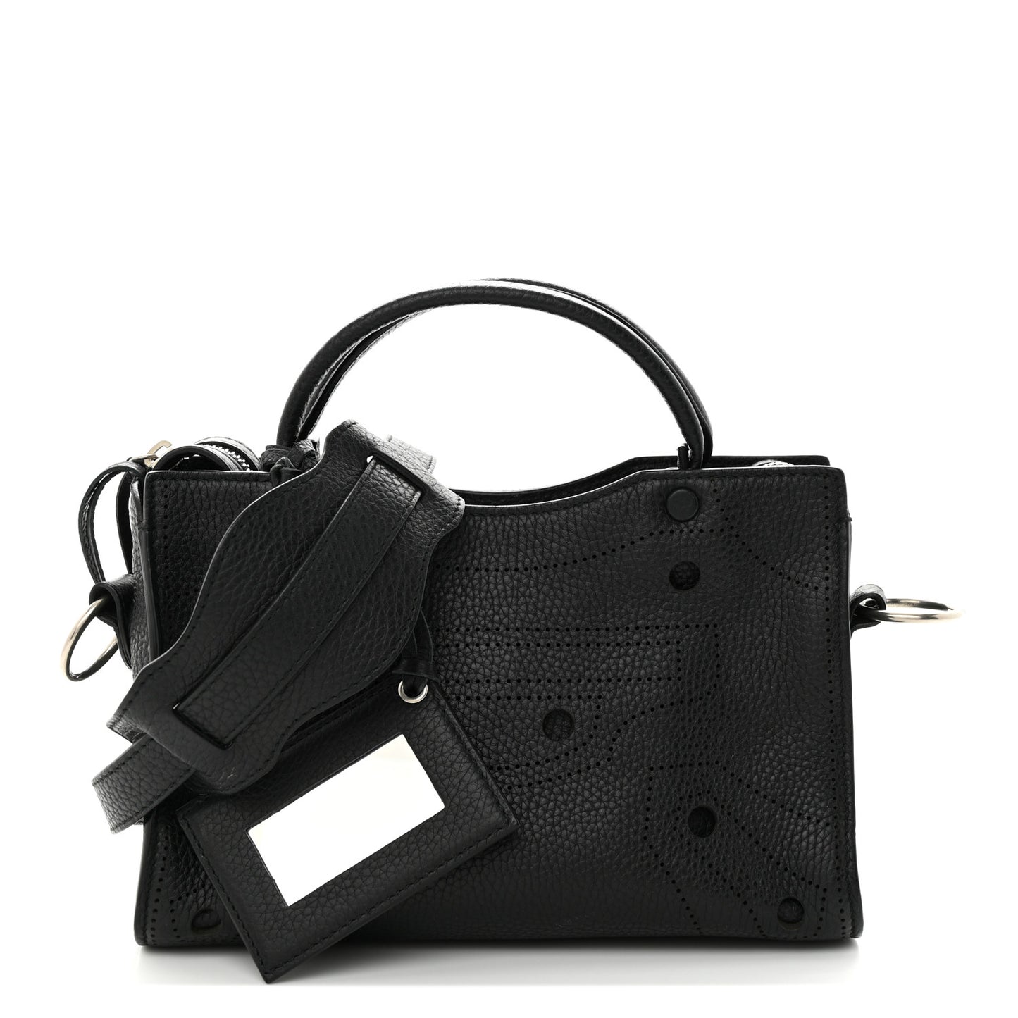 Veau Grana Perforated Blackout Hardware Nano City Black