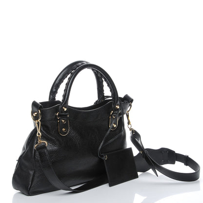 Balenciaga Chevre Gold Metallic Edge Hardware Town Black 4 of 8