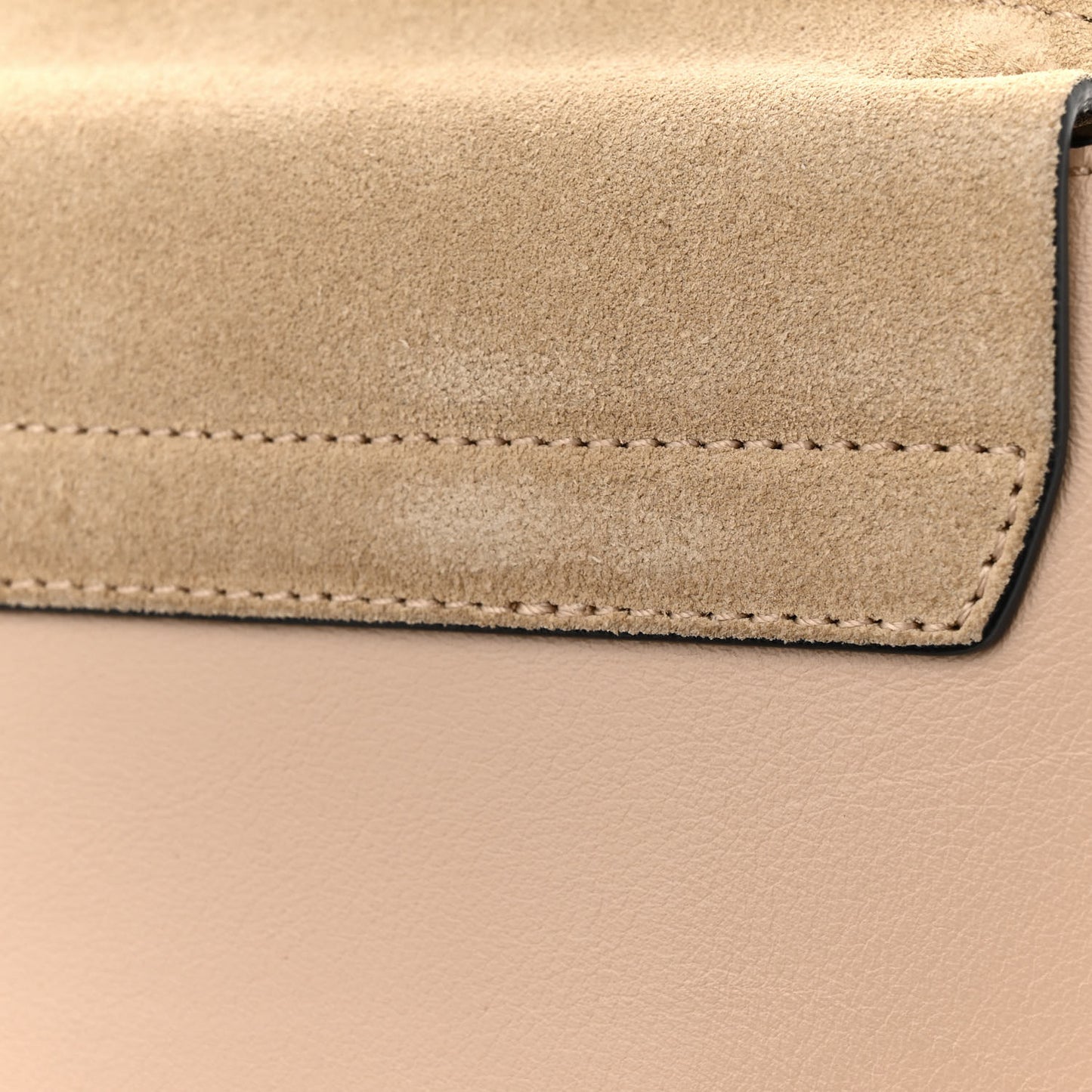 Calfskin Suede Medium Faye Shoulder Bag Blush Nude