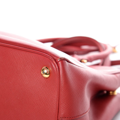 Prada Saffiano Small Galleria Double Zip Tote Fuoco 22 of 26
