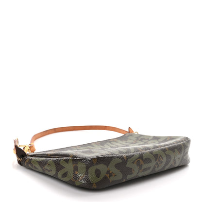 Louis Vuitton Monogram Graffiti Pochette Accessories Kaki 4 of 14