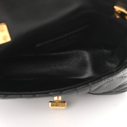 Christian Dior Supple Calfskin Cannage Micro Caro Bag Black 7 of 8