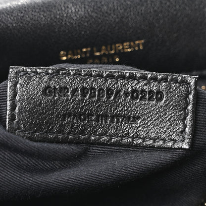 Saint Laurent Lambskin Matelasse Monogram Medium Niki Chain Satchel Black 6 of 9