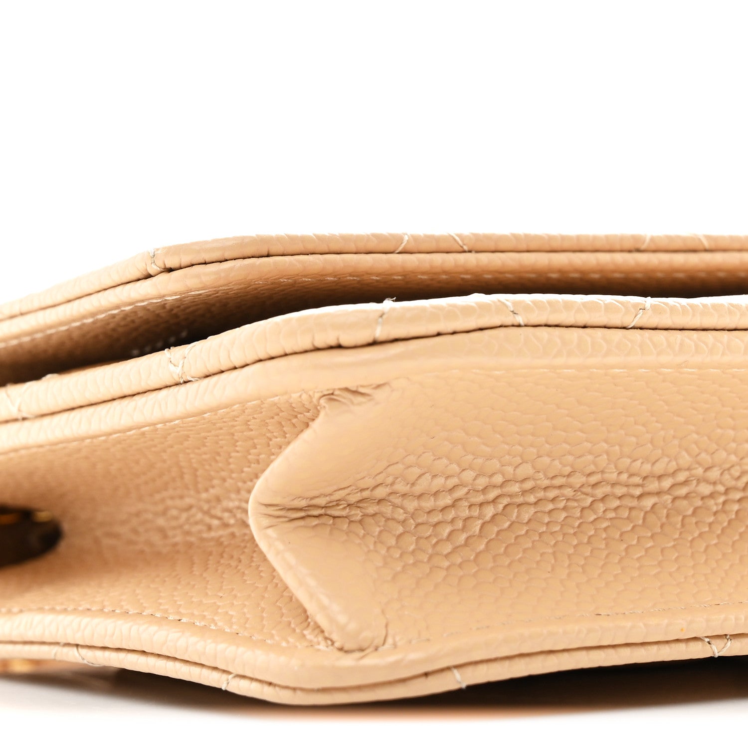 Chanel Caviar Quilted Wallet on Chain WOC Beige 19 of 21