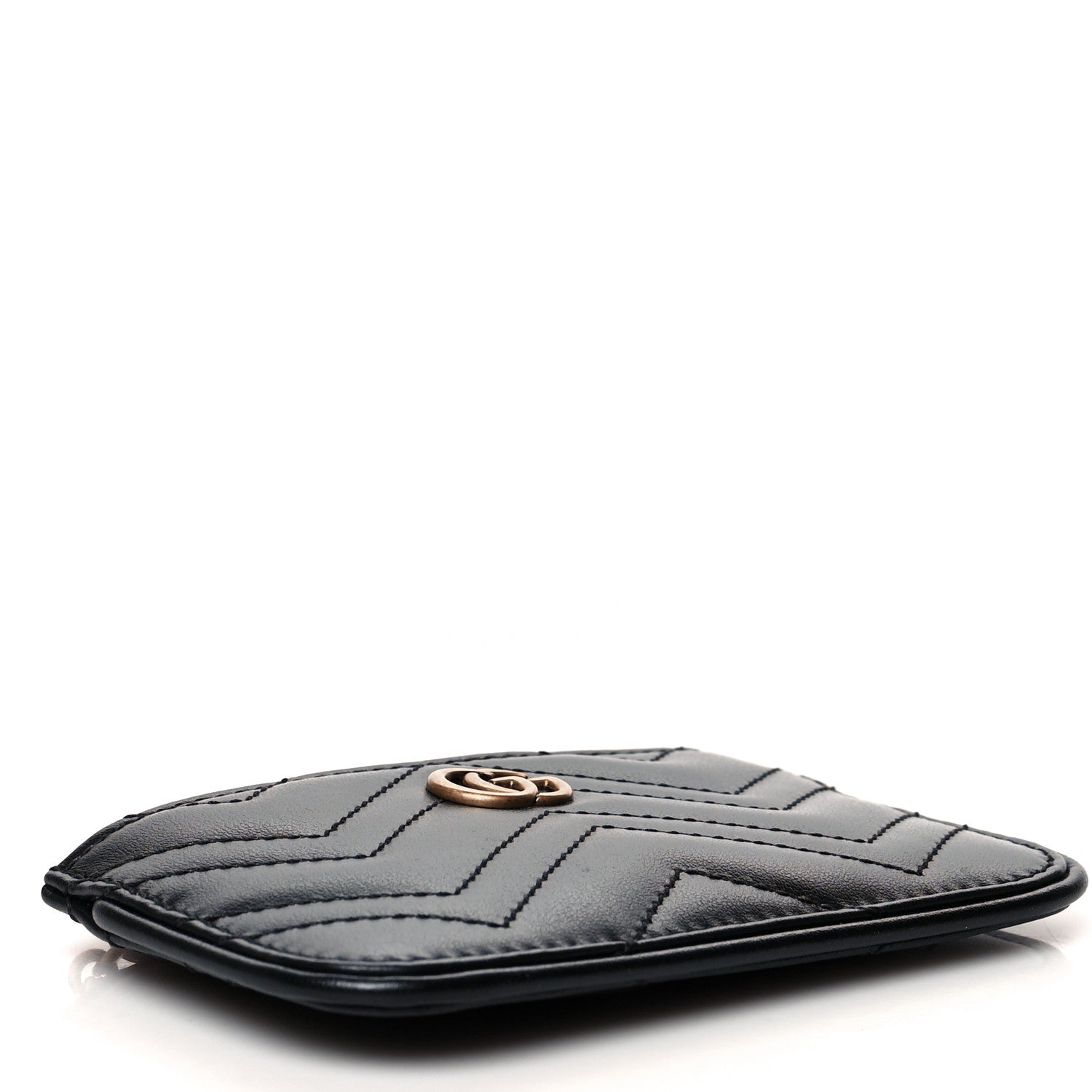 Gucci Calfskin Matelasse GG Marmont Key Case Black 4 of 9