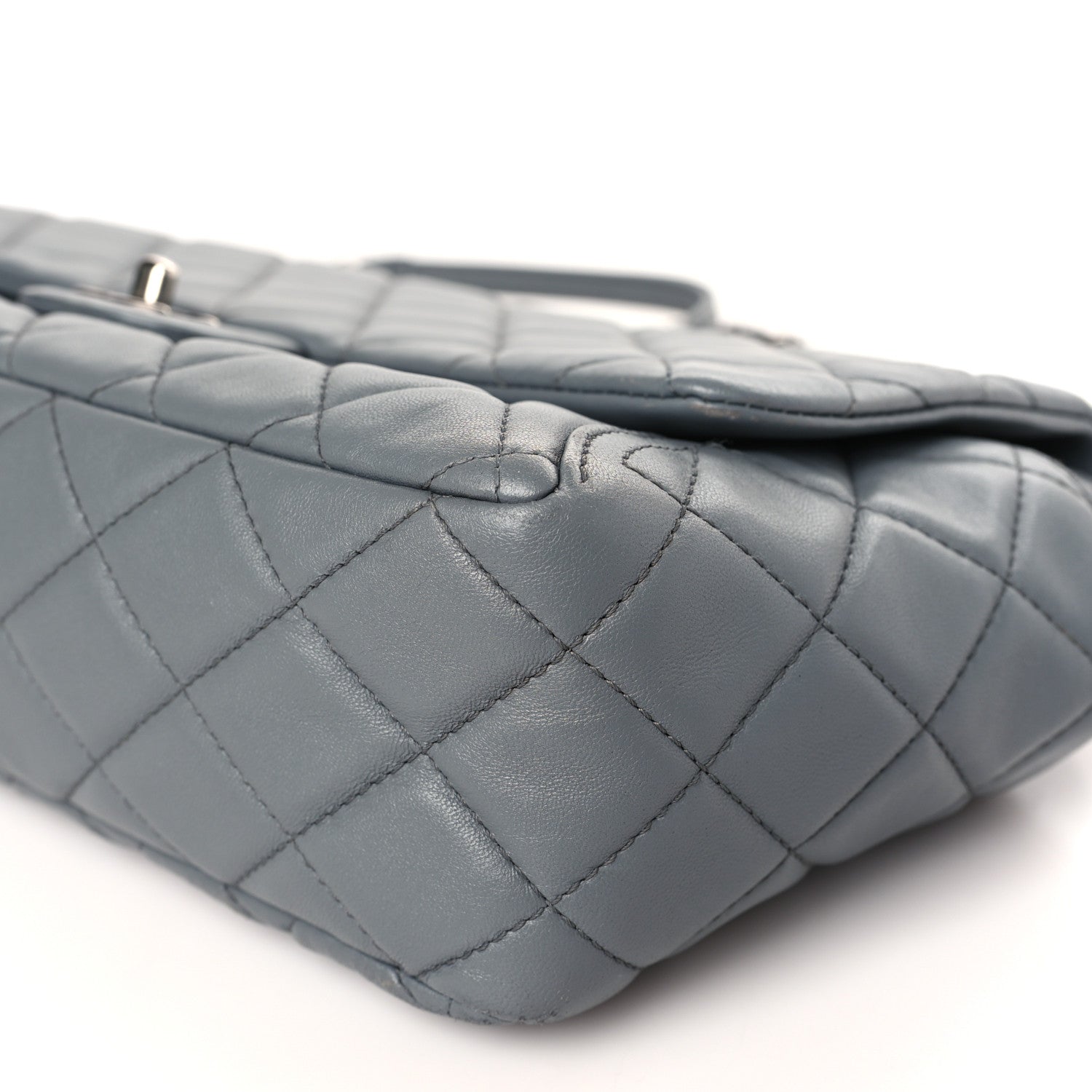 Chanel Lambskin Large Around Pockets Flap Dark Grey 9 of 10