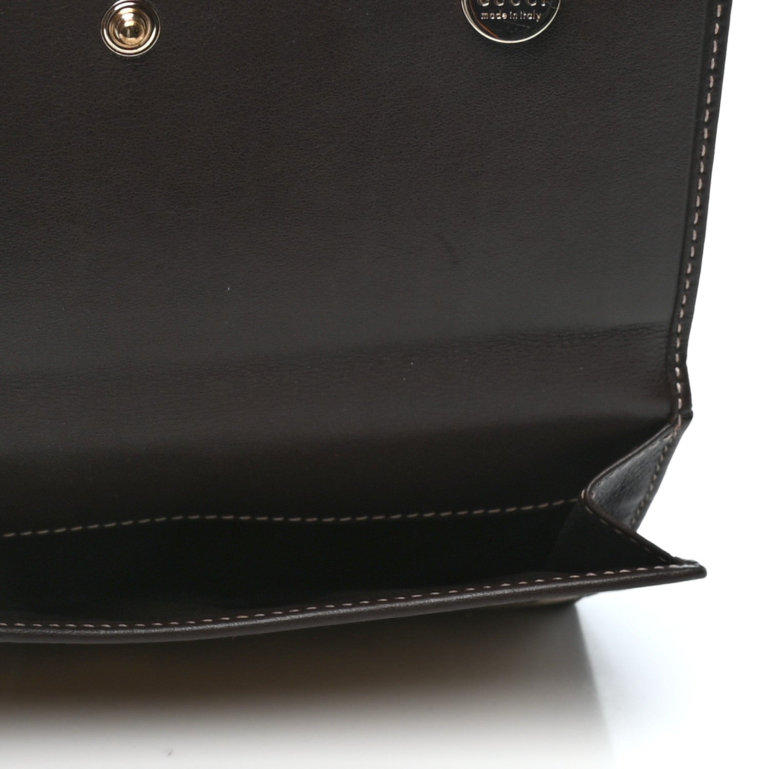 Gucci Monogram Guccioli Brando Chihuahua Continental Wallet Dark Brown 5 of 10
