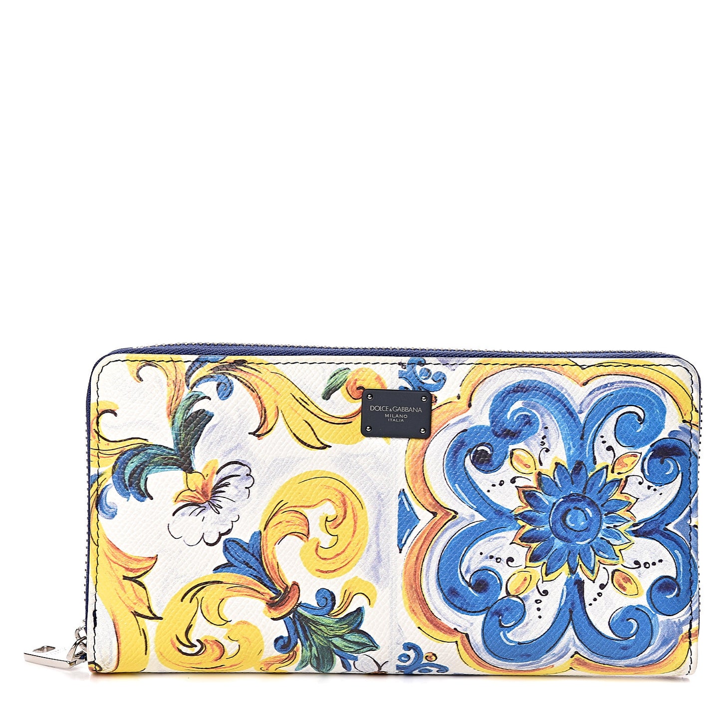 Dauphine Majolica Printed Zip Around Wallet Multicolor