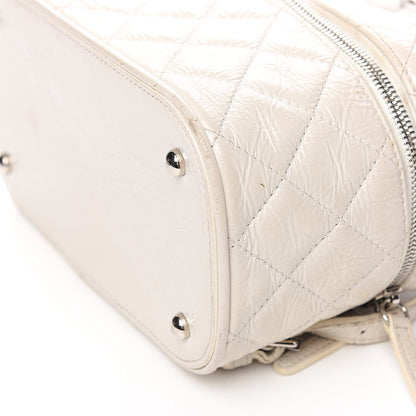 Chanel Crumpled Calfskin PVC Quilted Backpack White 15 of 18
