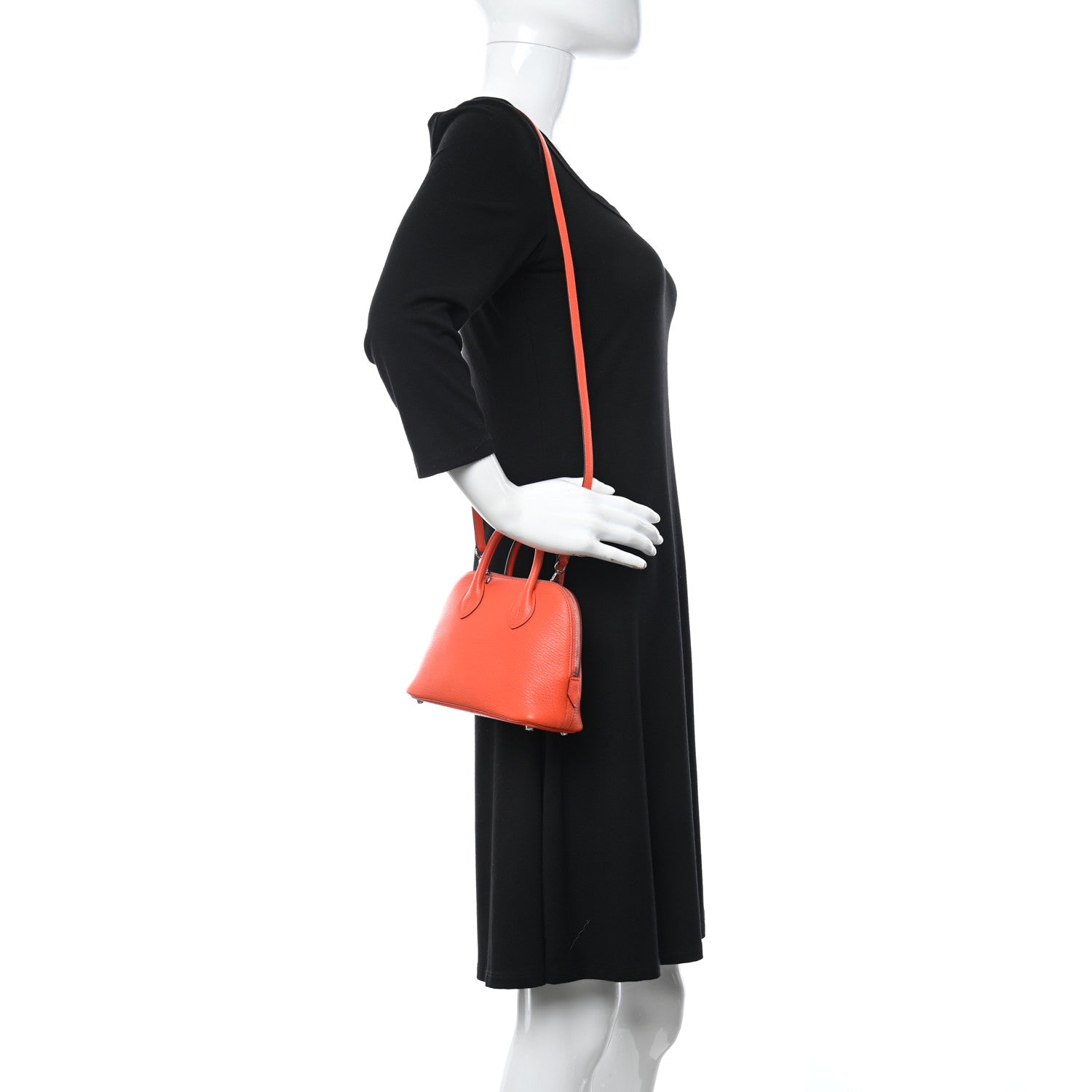 Hermes Chevre Mysore Mini 1923 Bolide Orange Poppy 2 of 11