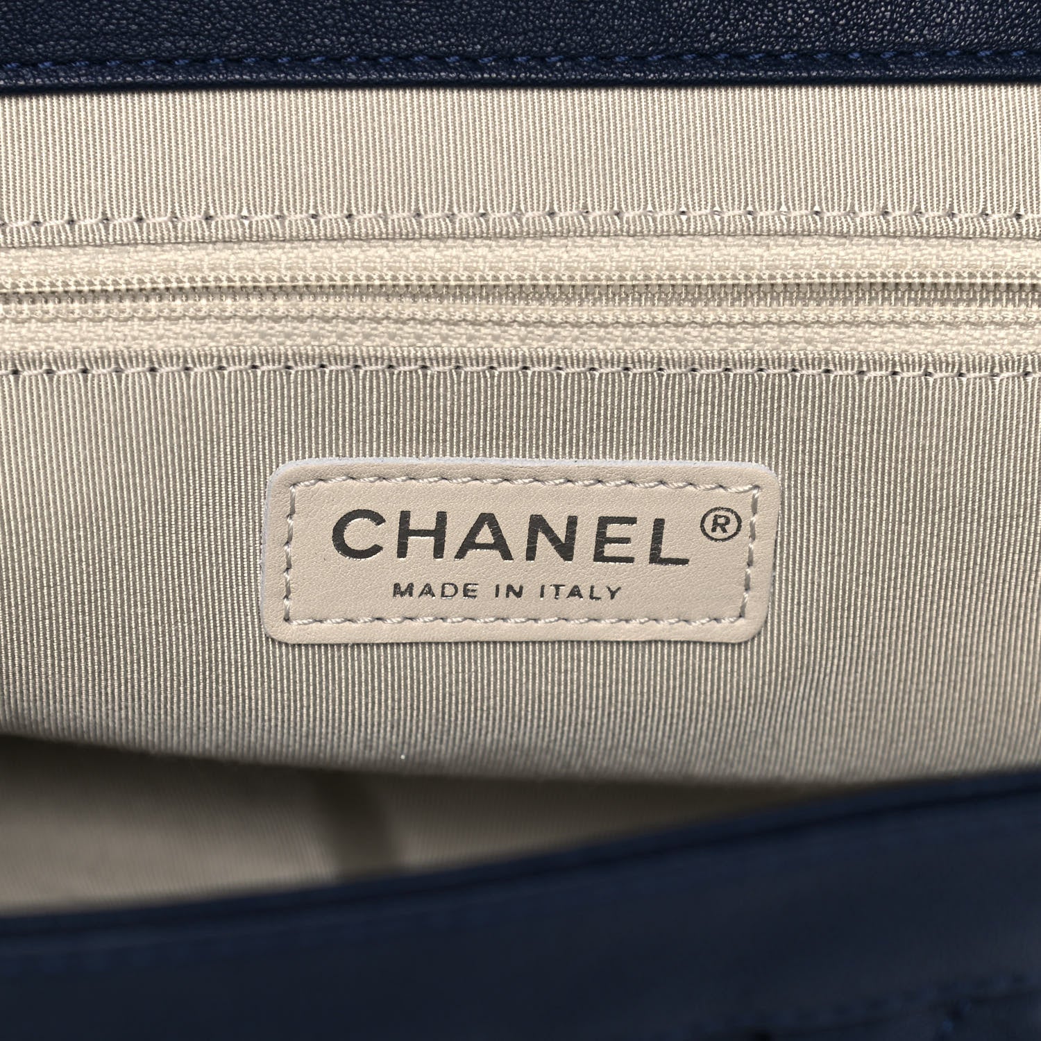 Chanel Washed Lambskin Quilted Mini Chain Around Flap Navy 5 of 9