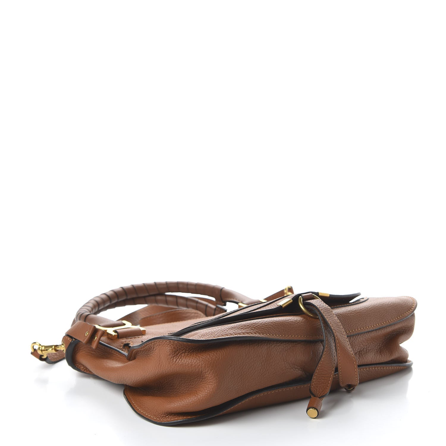 Chloe Calfskin Medium Marcie Satchel Tan 5 of 10