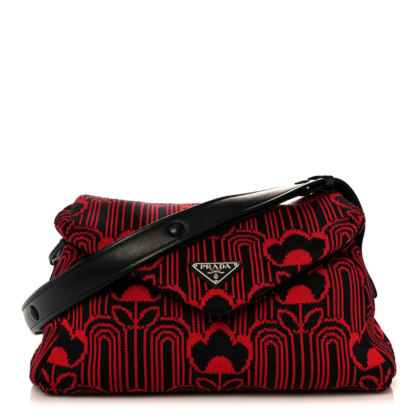 Maglia Jacquard Signaux Bag Black Rosso