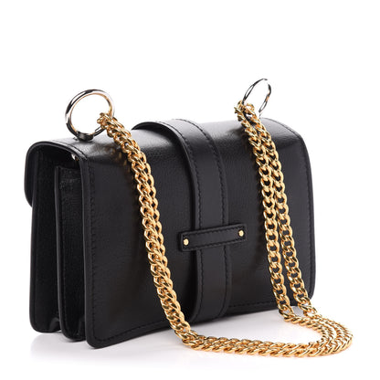 Chloe Shiny Goatskin Calfskin Aby Chain Shoulder Bag Black 4 of 11