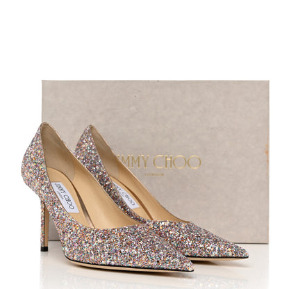 Jimmy Choo Glitter Fabric Love 85 Pumps 41 Mochi 8 of 8