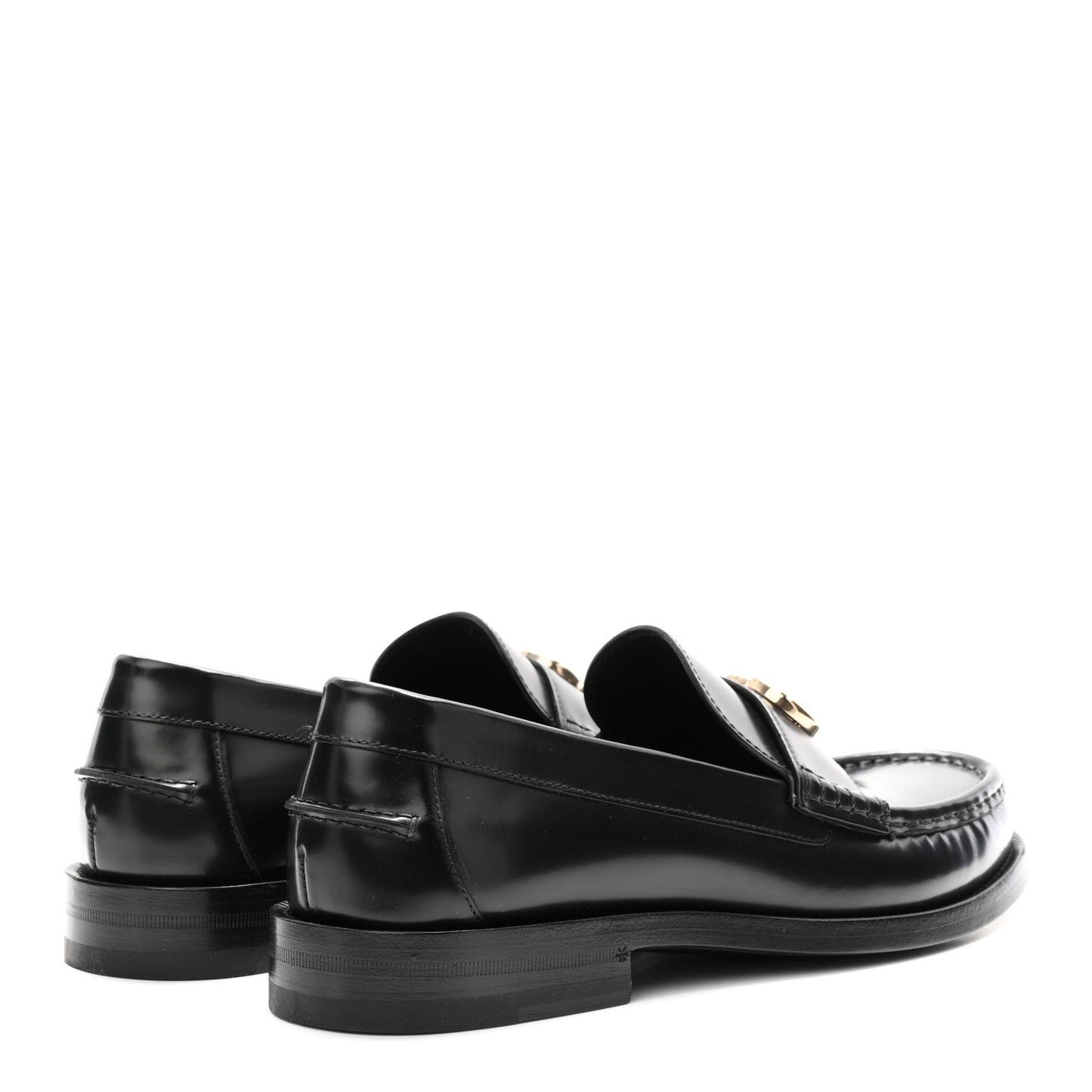 Calfskin Millennial Ribot Womens GG Loafers 40 Black