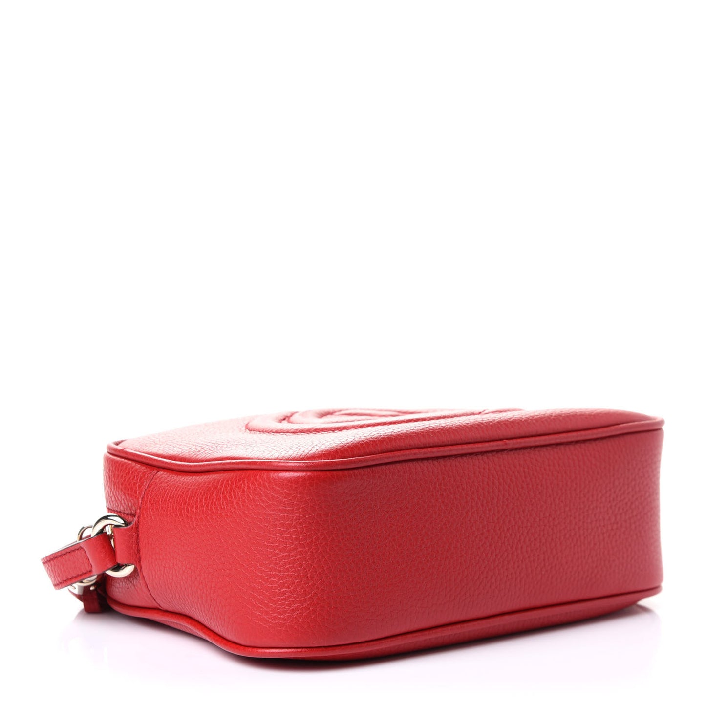 Pebbled Calfskin Small Soho Disco Bag Tabasco Red