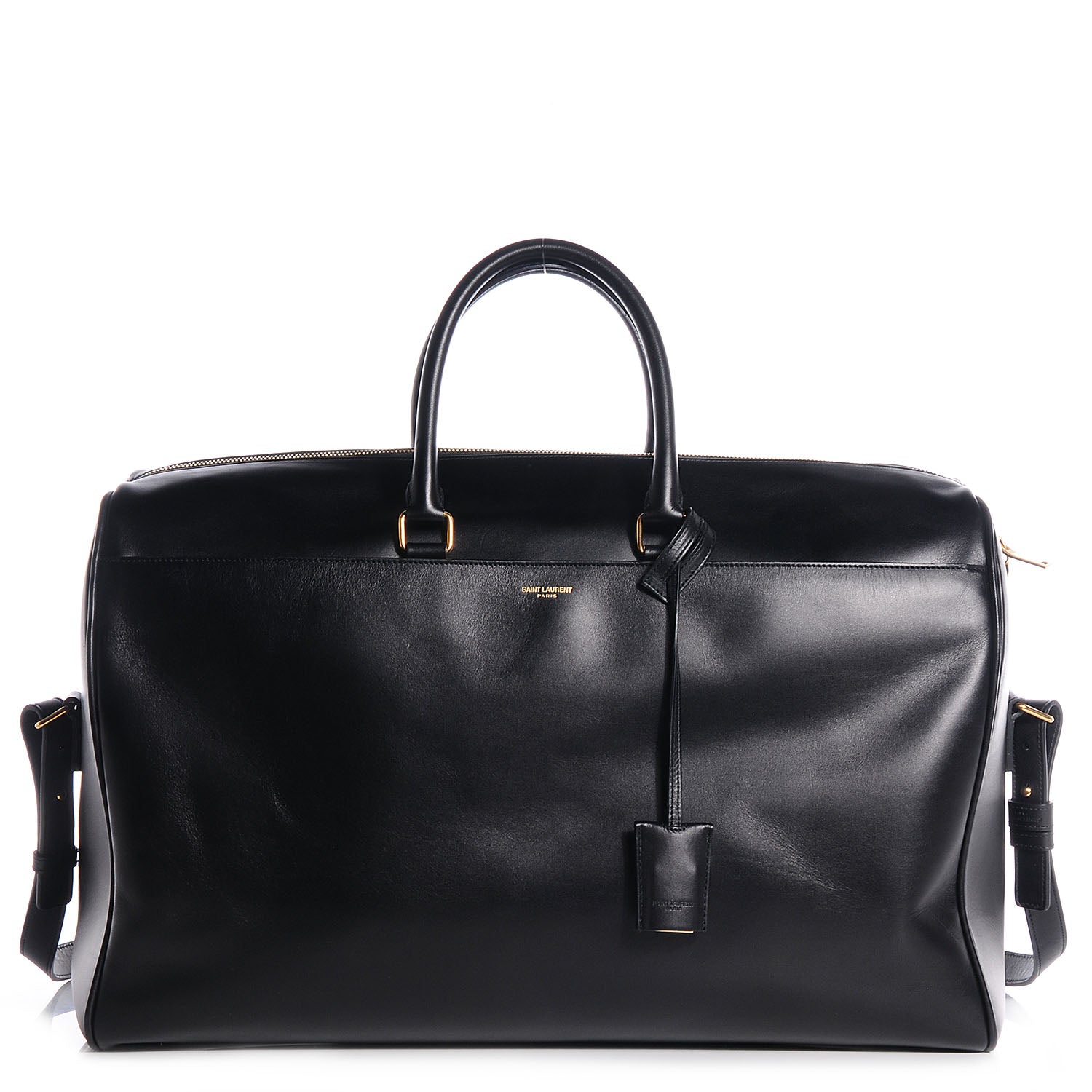 Saint Laurent Calfskin Classic Duffle 24 Black 1 of 8