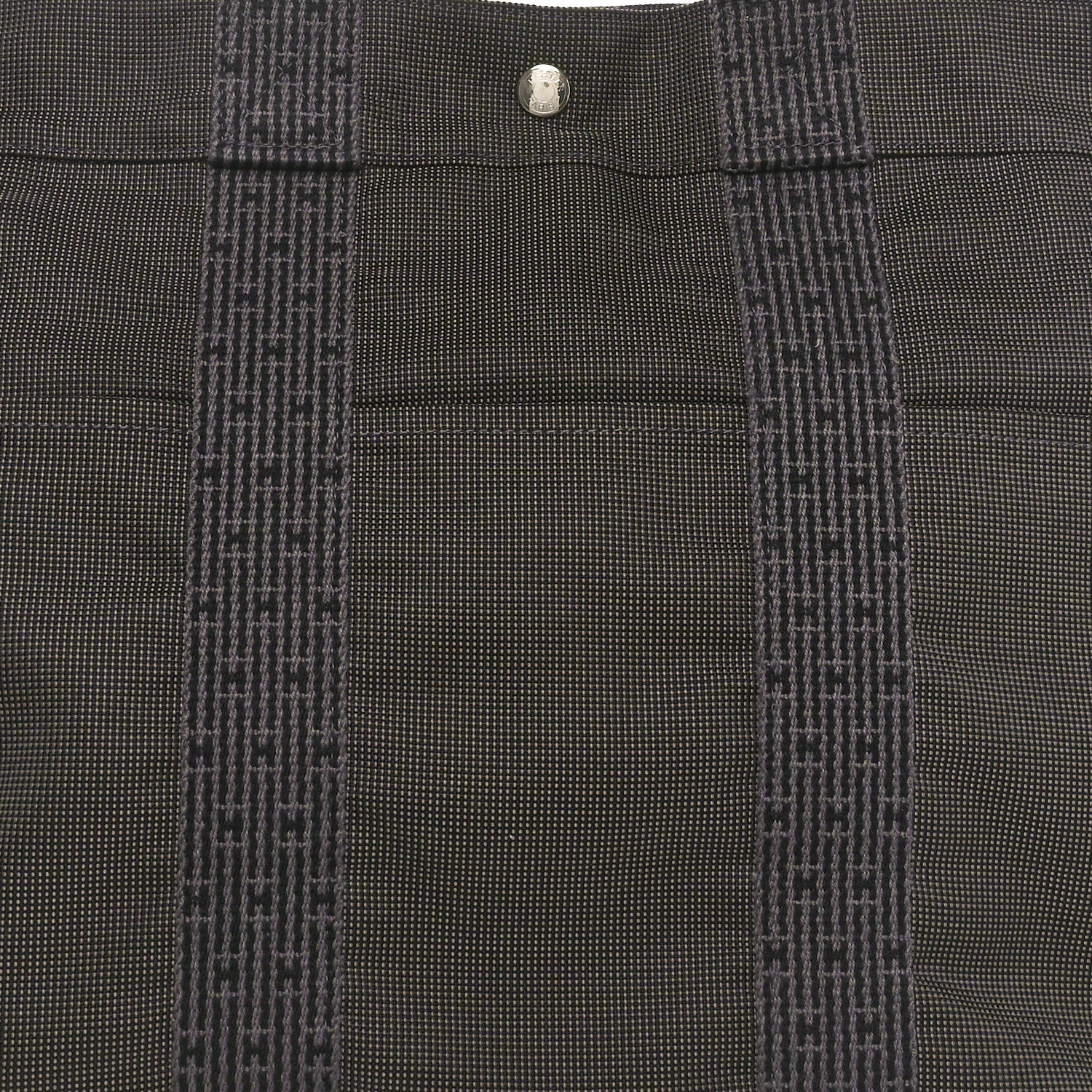 Hermes Canvas Herline MM Tote  Grey 7 of 11
