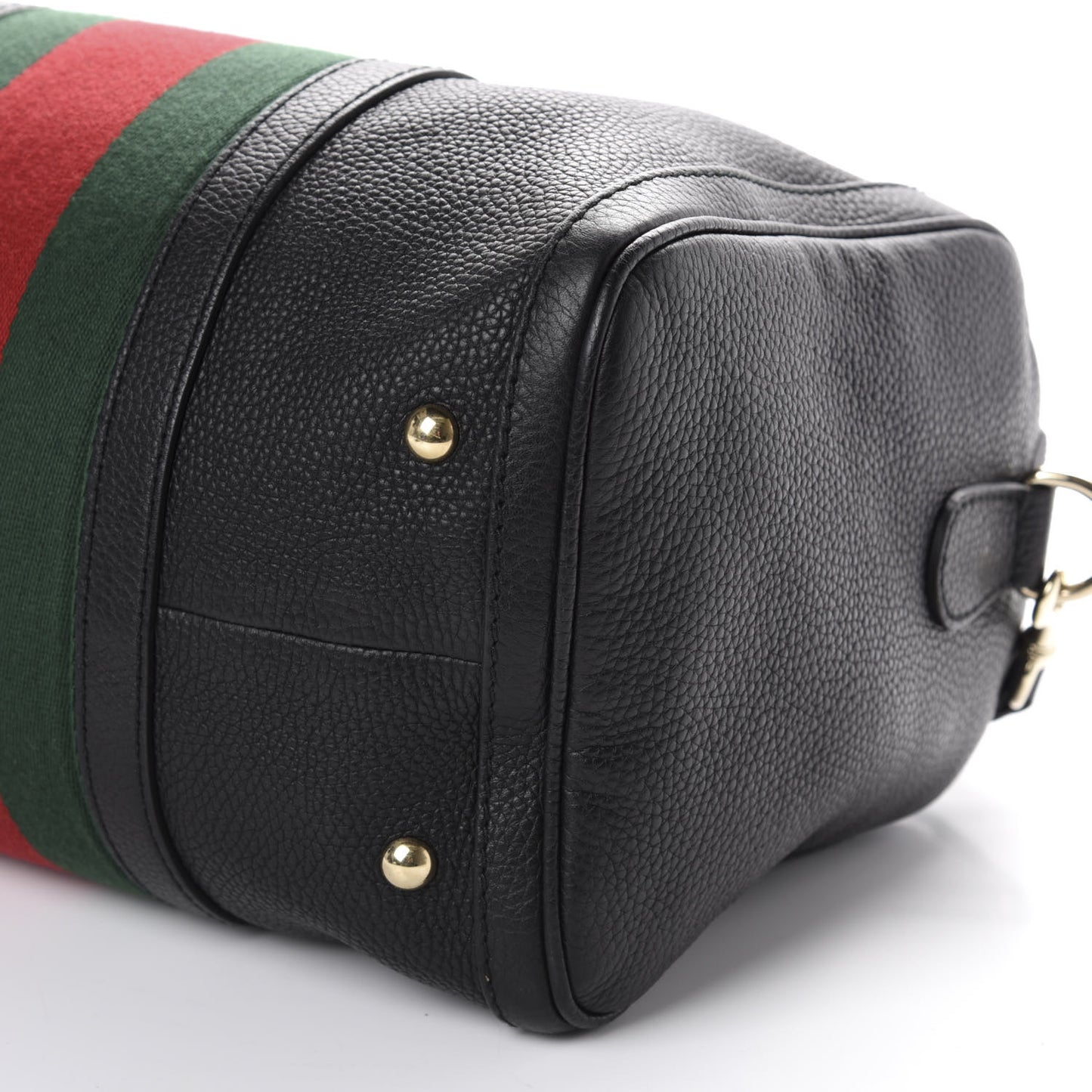 Calfskin Vintage Web Medium Boston Black