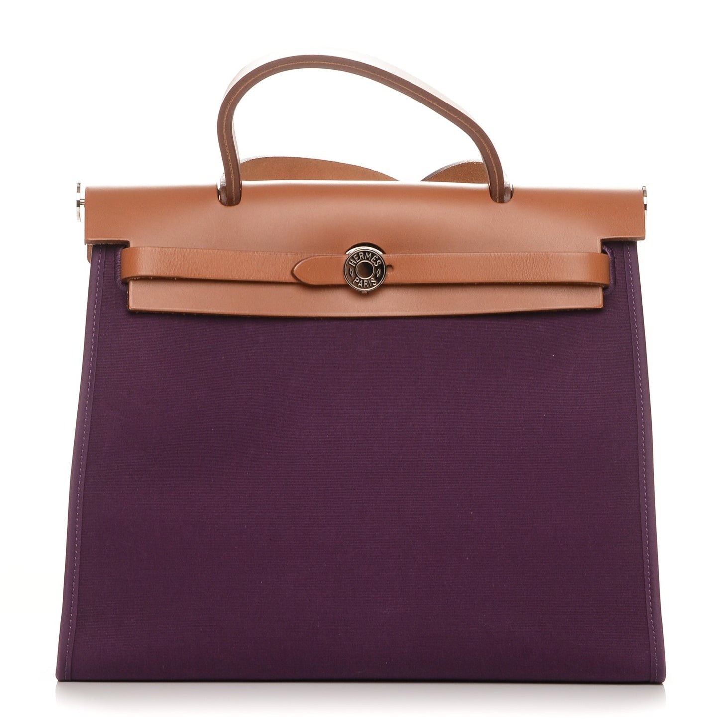 Vache Hunter Toile Herbag Zip 31 PM Fauve Cassis