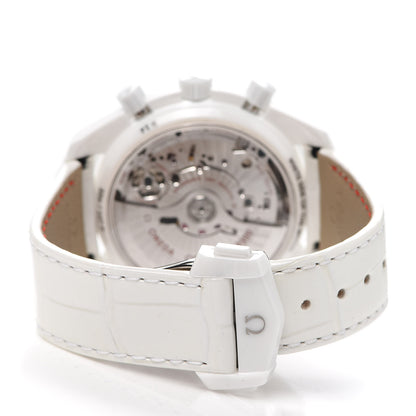 Omega Ceramic Alligator Diamond Bezel Mother of Pearl 44mm Speedmaster White Side of the Moon Automatic Watch 311.98.44.51.55.001 3 of 6