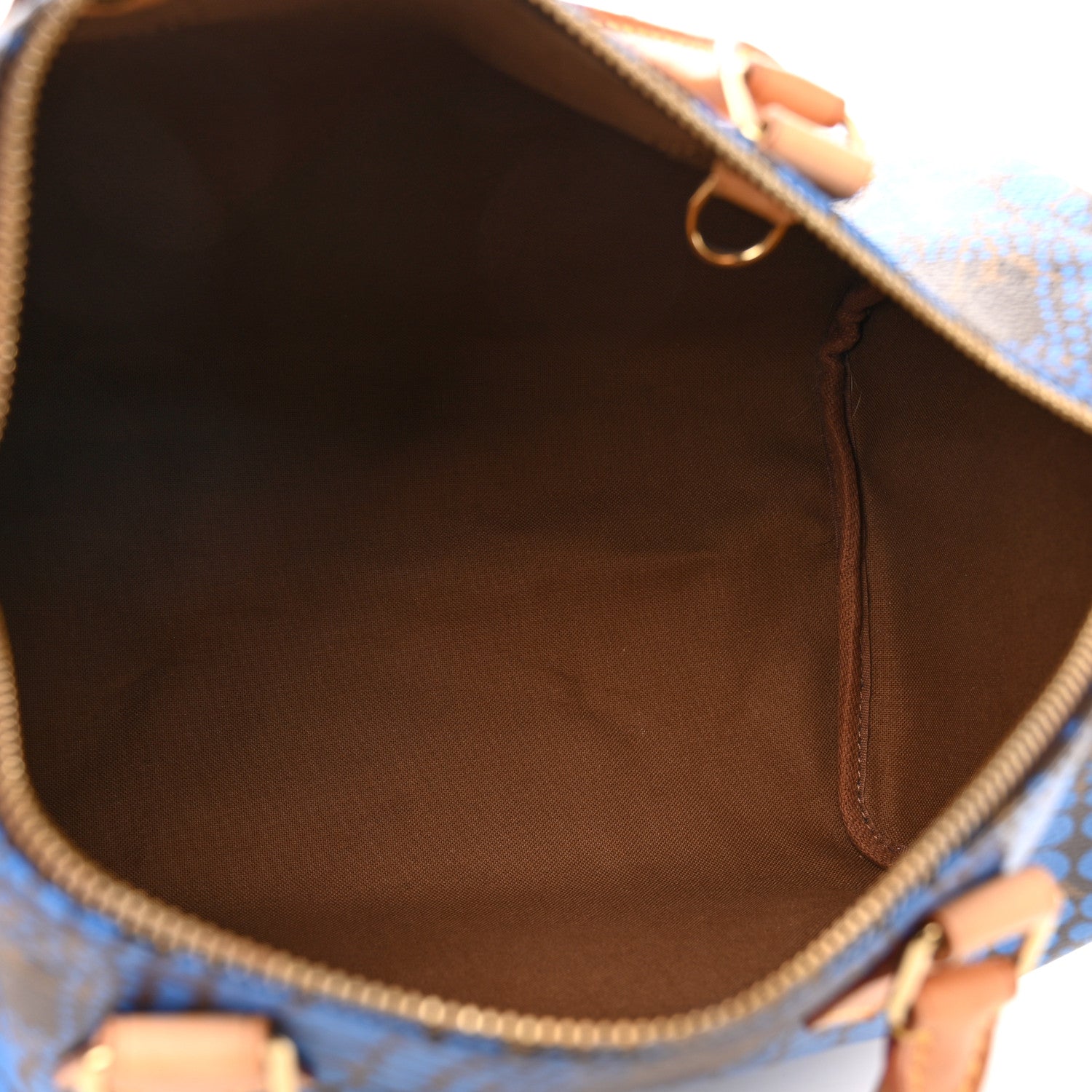 Louis Vuitton Monogram Kusama Town Speedy 30 Blue 5 of 12