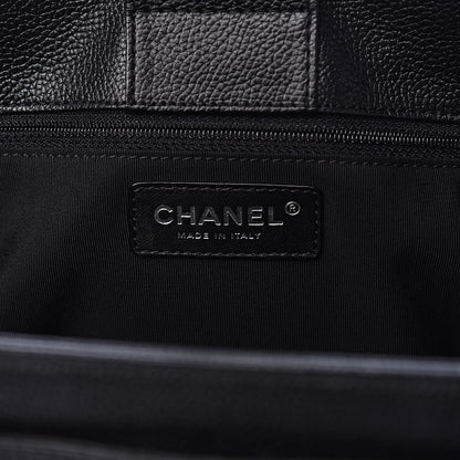 Chanel Calfskin Cerf Executive Shopper Tote Black 9 of 11