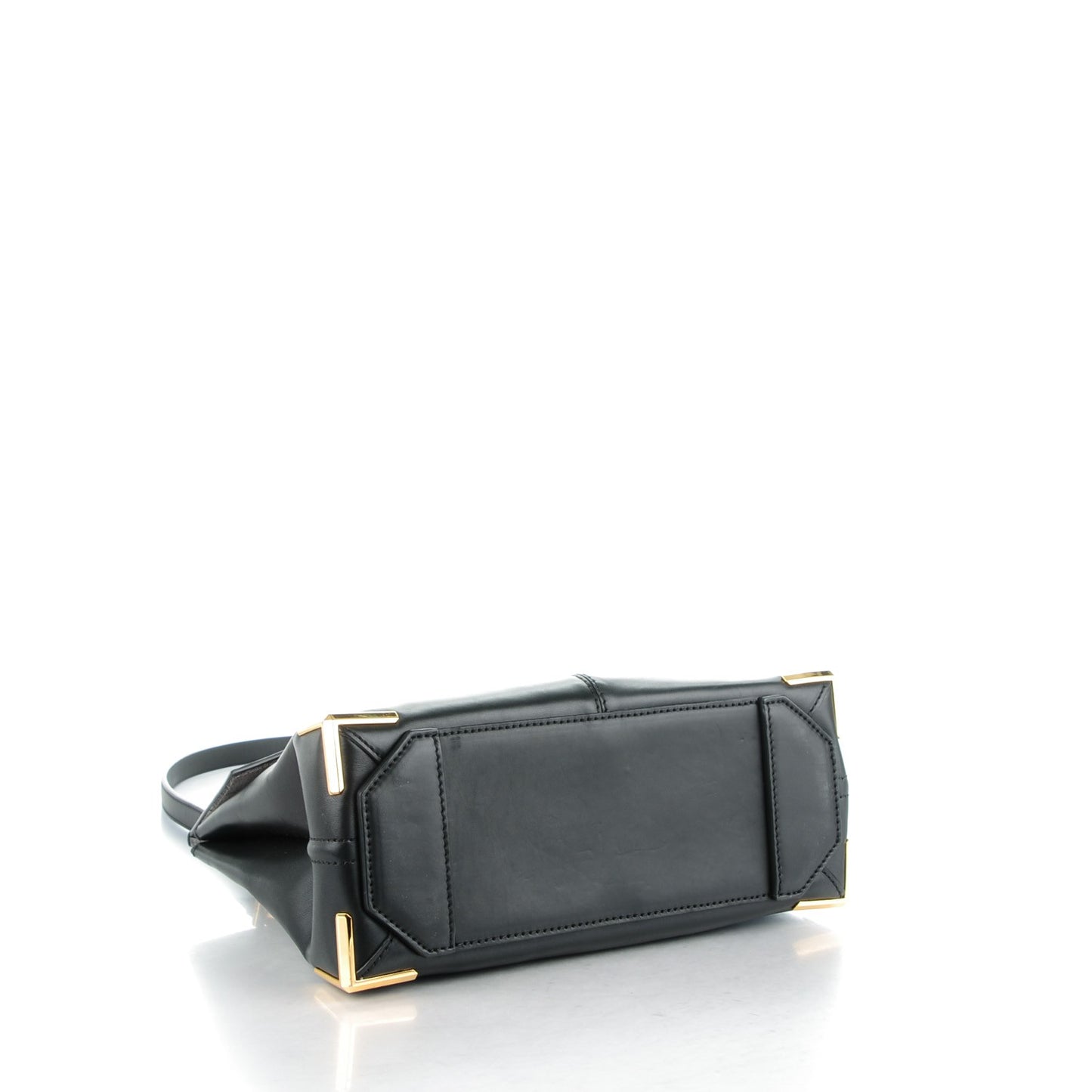 Calfskin Large Marion Black Pale Gold Hardware