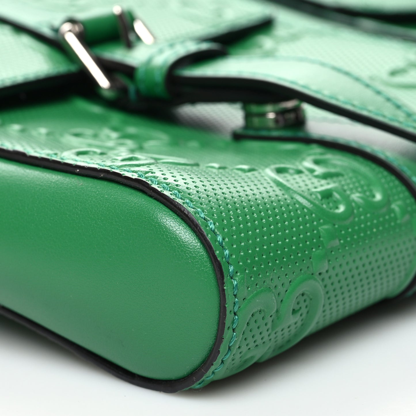 Calfskin GG Tennis Embossed 2 Detachable Pouch Belt Bag New Shamarock