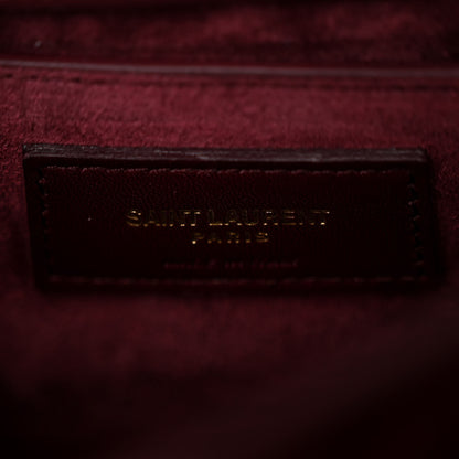 Saint Laurent Calfskin Medium Monogram Sunset Rouge Legion 6 of 11