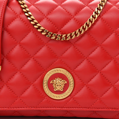 Versace Nappa Quilted Medusa Chain Crossbody Red 9 of 9
